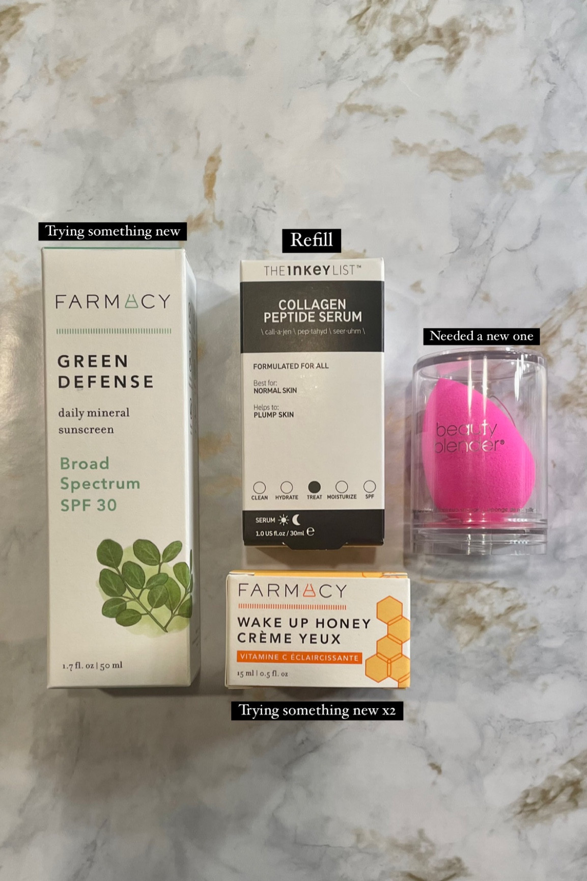 Sephora Haul🛍️
• Can’t go wrong with my Farmacy products😍
• I’ve been using the collagen peptide serum and so far so good - very affordable too!

#LTKunder100 #LTKbeauty #LTKunder50