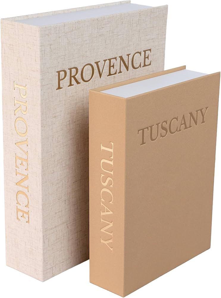 Flaxen Decorative Books for Home Decor – Faux Book Storage Box Set with Magnetic Closure & Line... | Amazon (US)