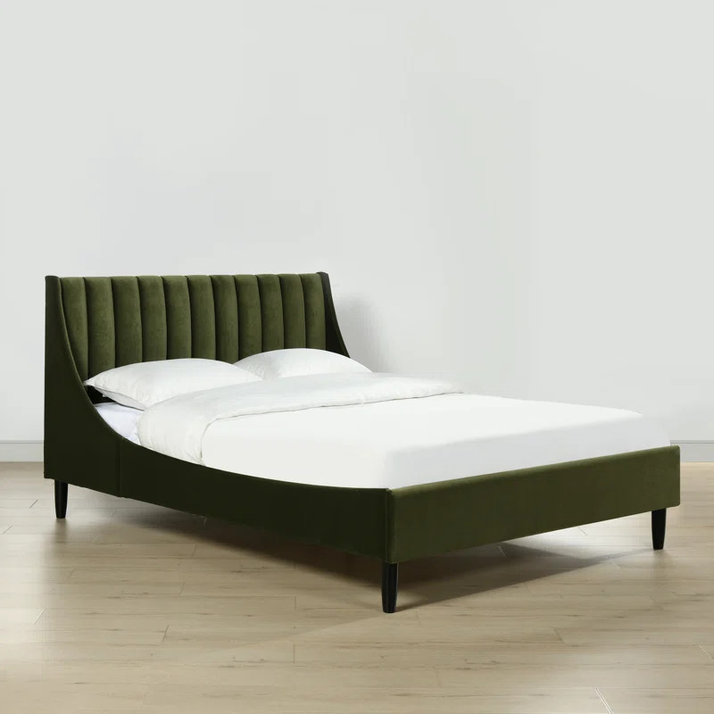 Afraa Upholstered Wingback Bed | Wayfair North America