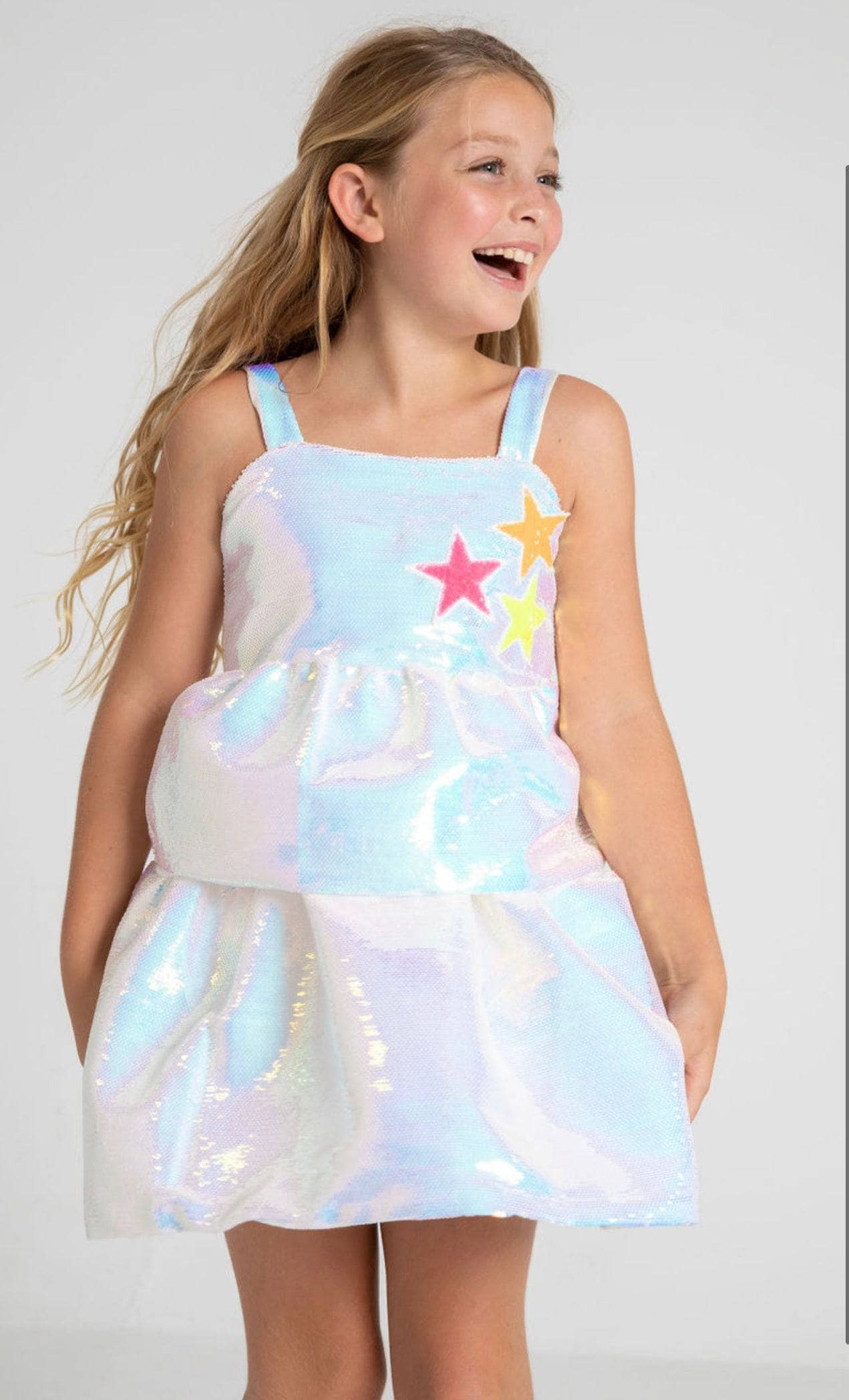 Tiered Stars Sequin Dress | Lola + The Boys