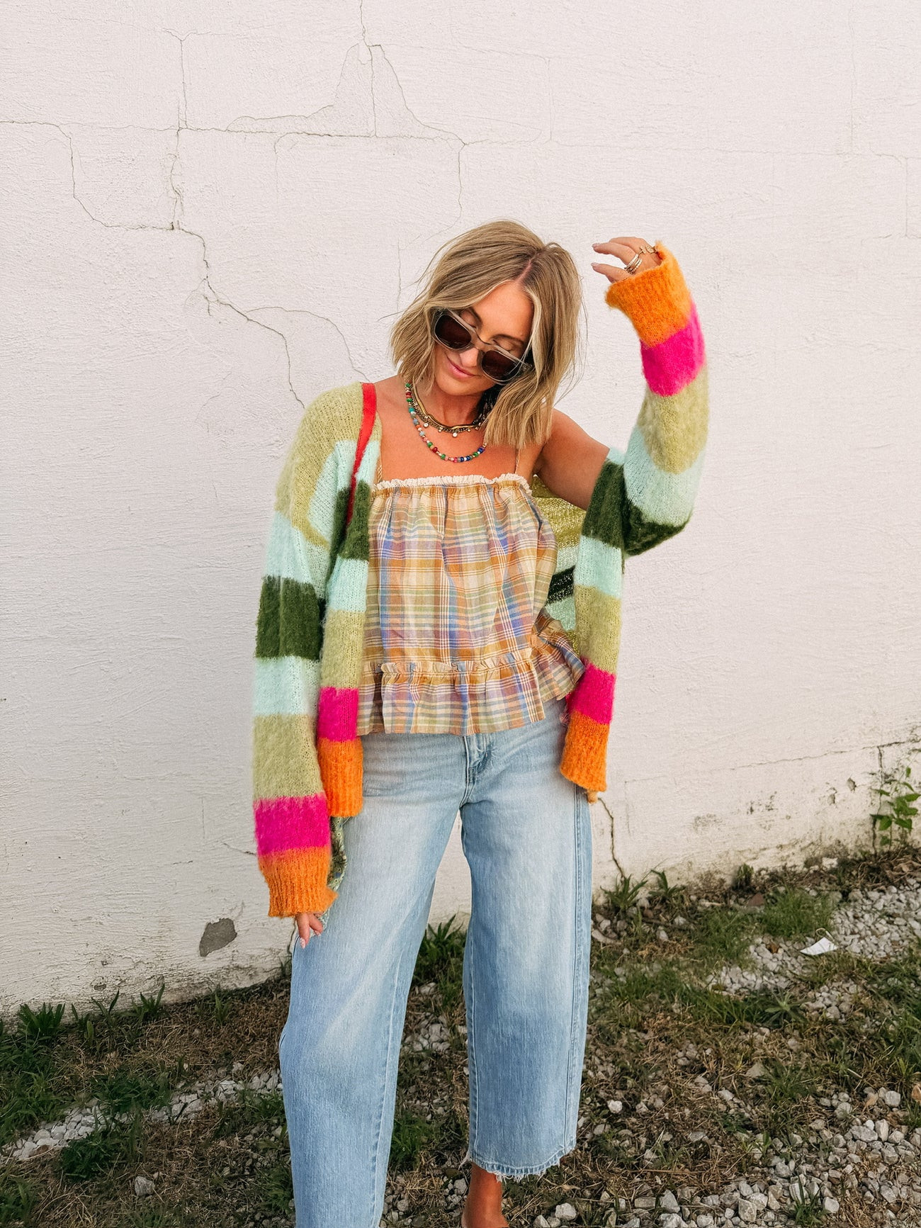 pixie dust stripe cardigan | Etta+East