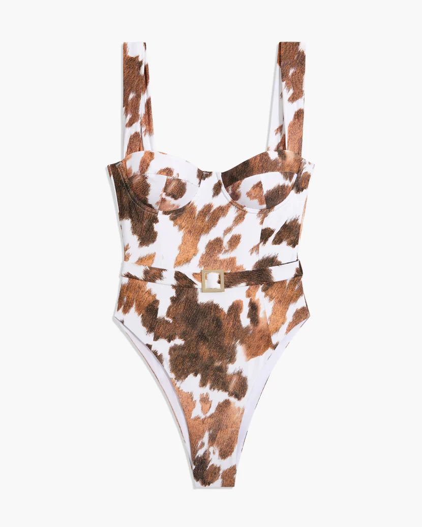 Vintage Danielle Cowhide One Piece | We Wore What
