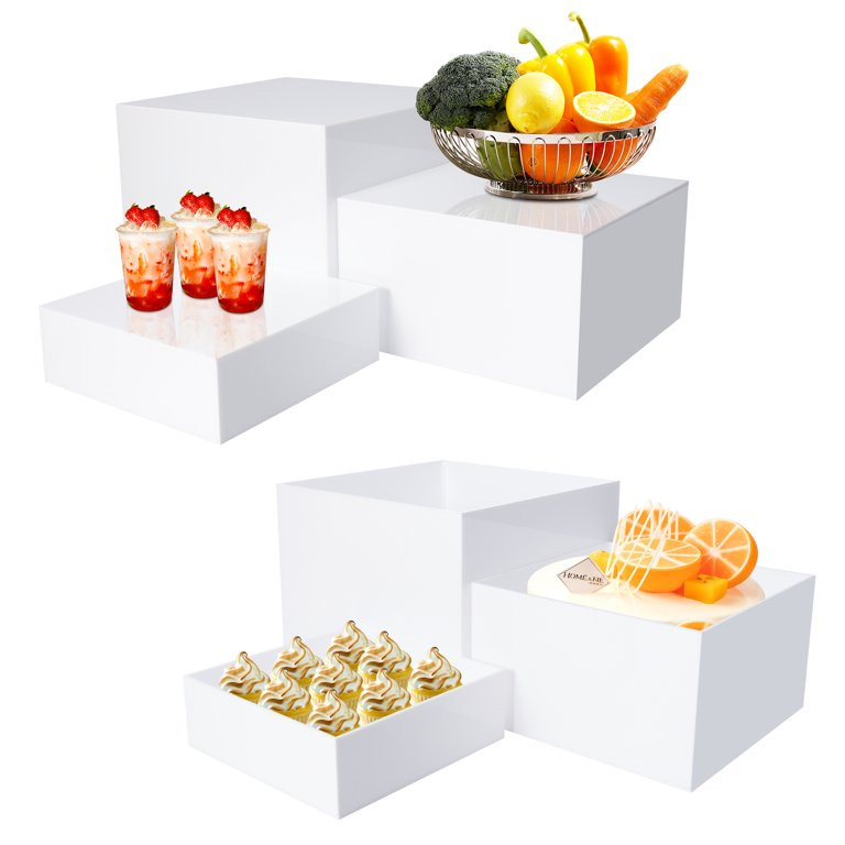 Abaima 2Sets Buffet Risers, 6''x7''x8'' Food Risers for Buffet Table, Display Stand Shelf with Ho... | Walmart (US)