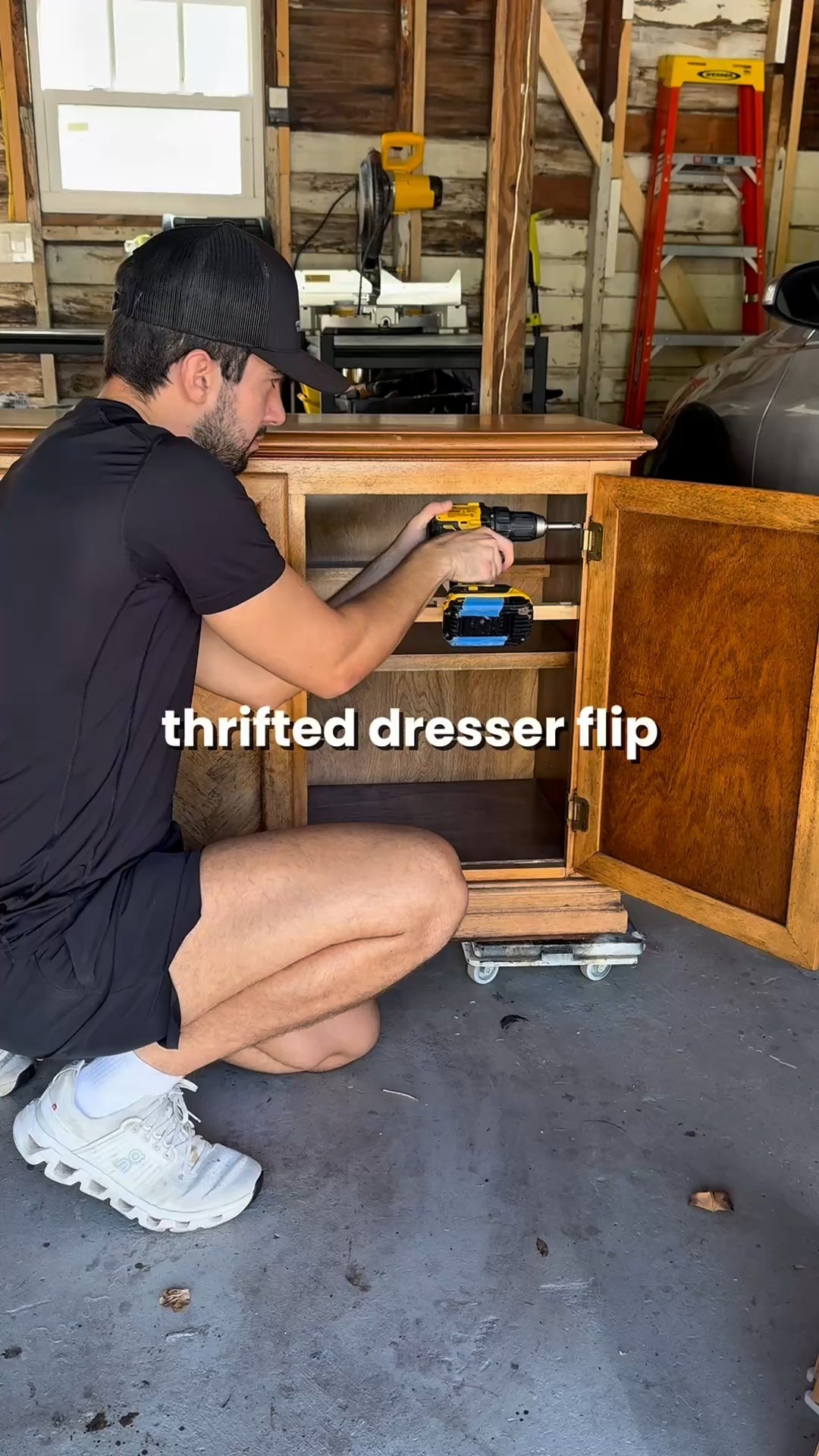 This thrifted Goodwill dresser was such a dream find I had to smack myself just to make sure I wasn’t dreaming 💭

For only $30, I scored this solid wood piece with stunning chevron drawer fronts that I knew I had to save 🪵. After a little TLC — steel wool, acetone, and a lot of patience — I brought those beautiful wood tones back to life and stripped the top to tie it all together.

For the body, I went bold with “Sage the Day” by Valspar. I usually stick to natural tones, but someone recently told me my flips were getting “boring,” so I took that personally 👹

The result? A bright, coastal-inspired dresser that instantly freshened up the space. I listed it on Facebook Marketplace that night and it sold the next morning for $400 💸

I usually lean darker and moodier with my flips, but what do you think about me going lighter and brighter this time? 💡
Comment your thoughts — I’ll see you in the next flip 🛠️
•
•
•
•
•
#furnitureflip #thriftflip #thefliphut #diyfurniture #beforeandafter #thriftedfinds #paintedfurniture #flippingfurniture #goodwillfinds #upcycledfurniture #furnituremakeover #valsparpaint #diyhomedecor #furniturerestoration #furnituredesign #flipsthatpay

#LTKHome #LTKStyleTip #LTKFindsUnder100