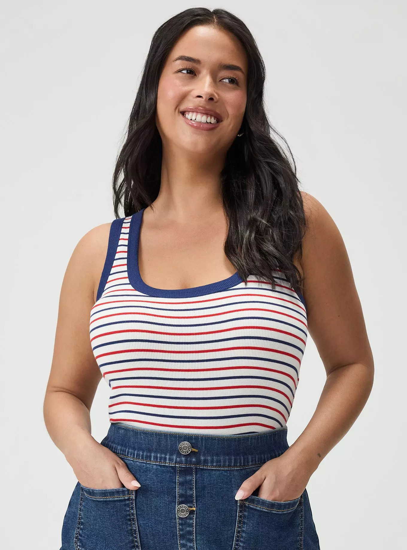 Cotton Modal Rib Scoop Tank | Torrid (US & Canada)