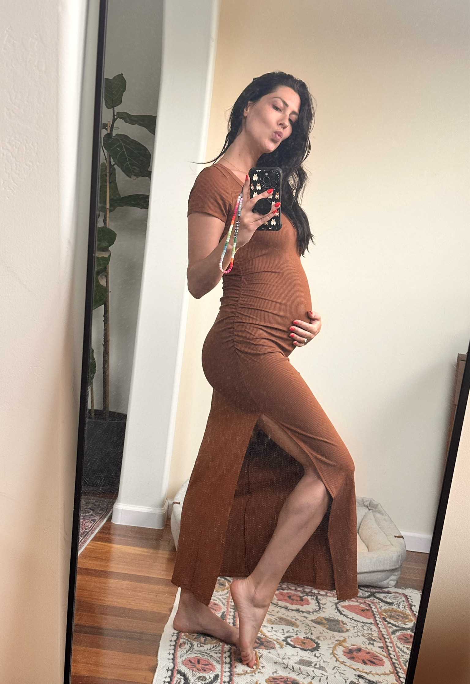 Bump fit Friday. Brown ribbed dress  exclusively from Swirl Boutique. Multiple colors available

#LTKbaby #LTKbump
