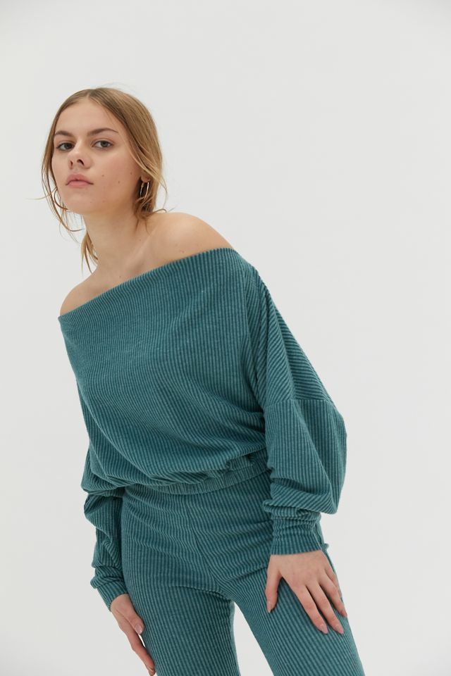 Out From Under Ollie Ribbed Boat Neck Top | Urban Outfitters (US and RoW)