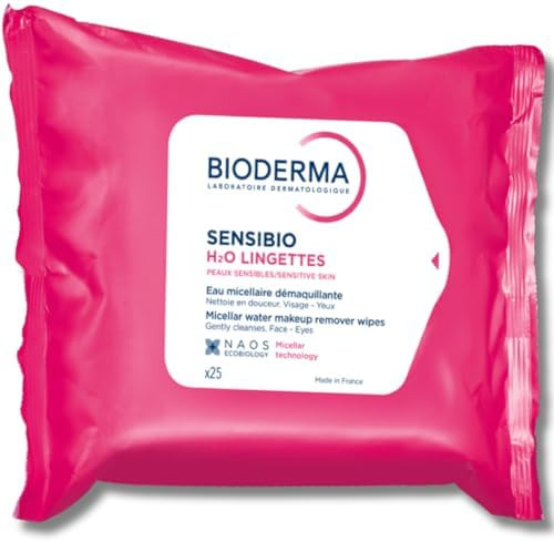 Bioderma - Sensibio H2O Wipes - Cleansing and Makeup Removing - Skin Soothing - for Sensitive Ski... | Amazon (US)