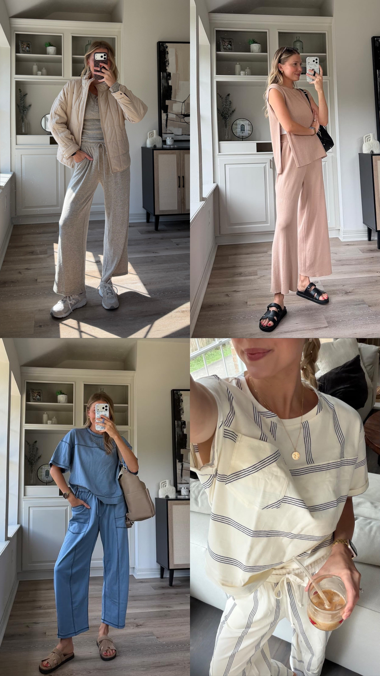 My fav comfy cute lounge sets! Wearing size small in all sets!  

 #LTKootd