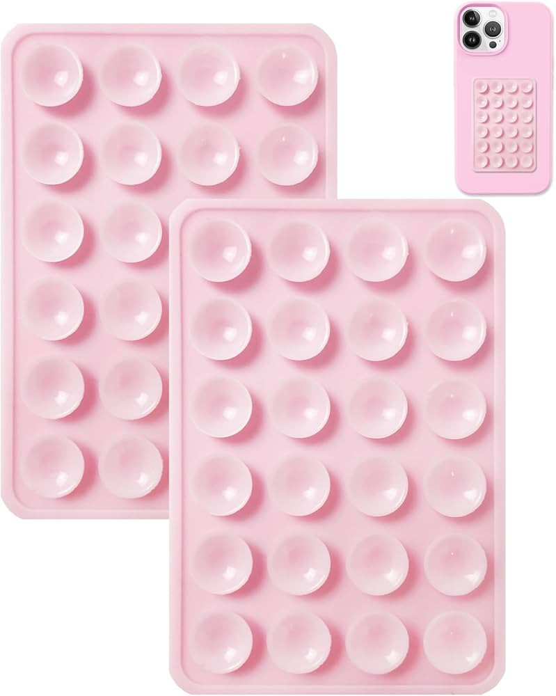2PCS Silicone Suction Phone Case Mount,Non Slip Suction Cup Phone Mount,Hands-Free Phone Accessor... | Amazon (US)
