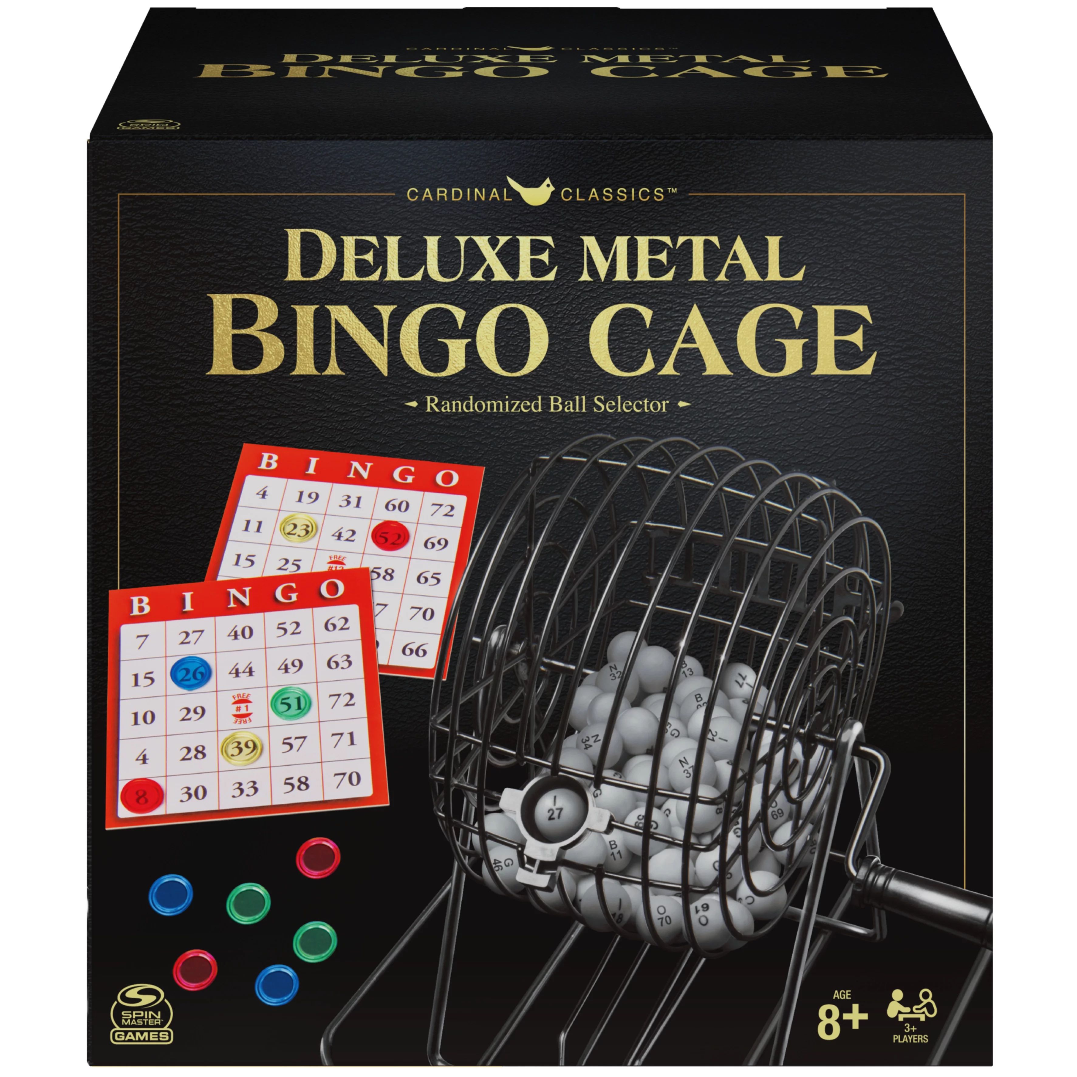 Cardinal Classics, Deluxe Metal Bingo Game Cage with Numbered Balls, Bingo Cards, Bingo Daubers M... | Walmart (US)