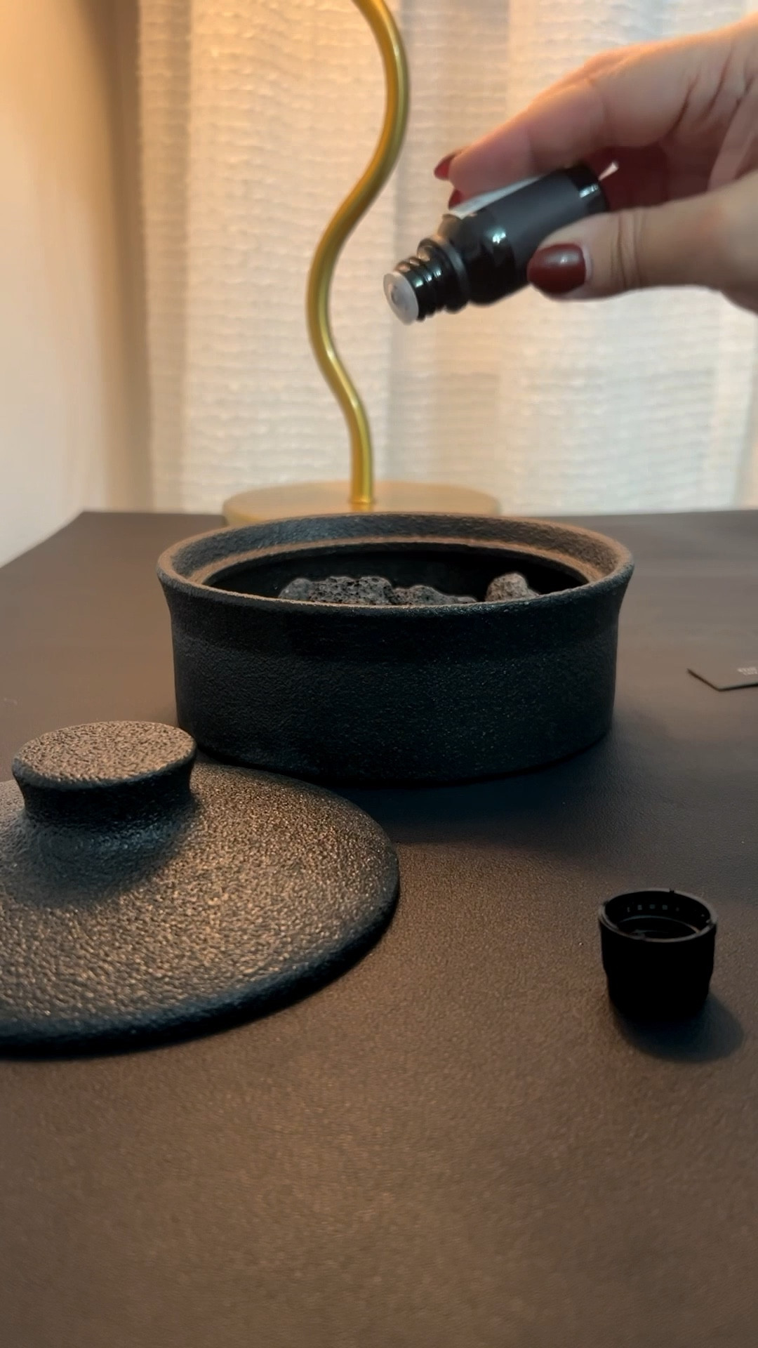 Lava rocks oil diffuser 

#LTKHome #LTKGiftGuide #LTKStyleTip