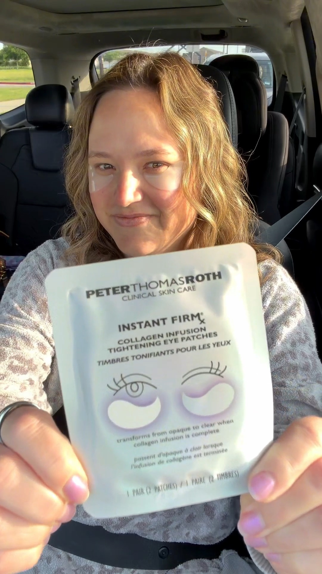 Morning traffic isn't exactly fun... but at least my commute doubles as under-eye self-care. Peter Thomas Roth eye patches putting in work before I even clock in.

#LTKBeauty #LTKWorkwear #LTKdayinmylife