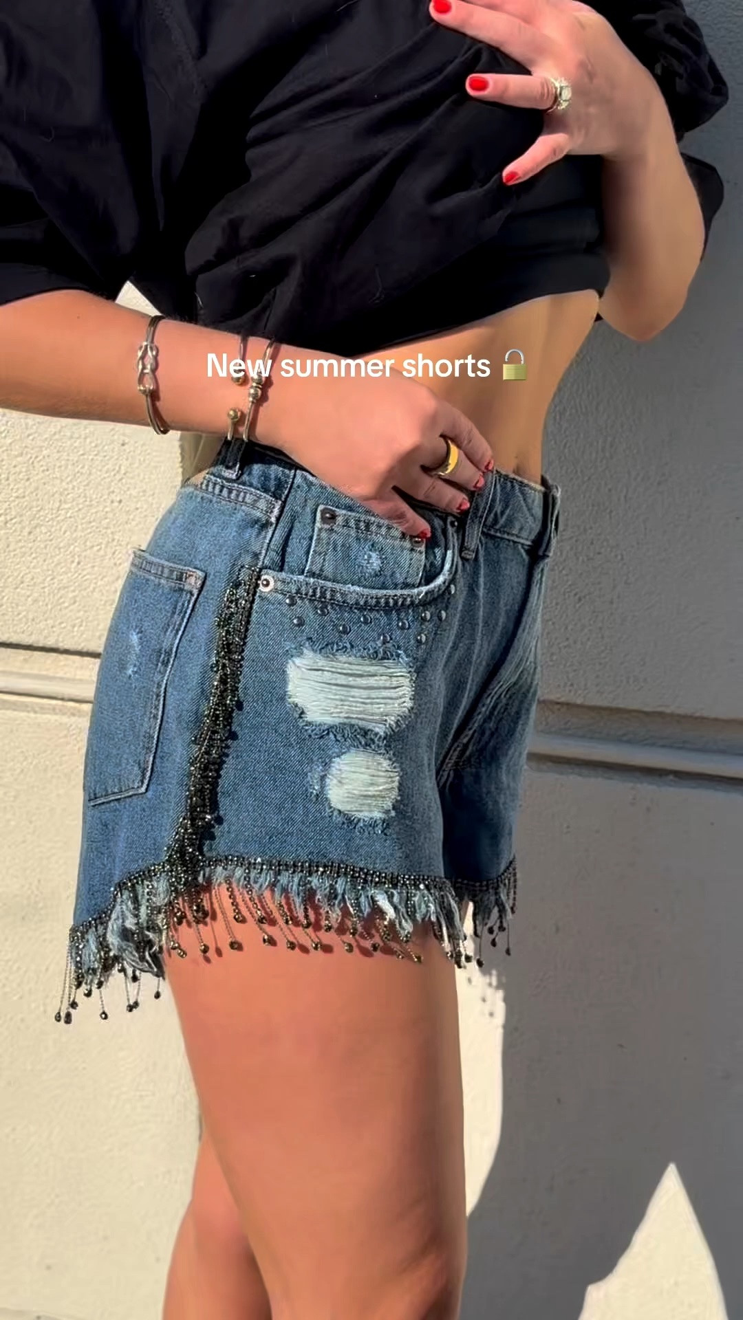 My favorite casual summer outfit formula 🖤✨  
Oversized tee + statement denim shorts + platform docs = the kind of outfit that always works. Easy, comfortable, and still feels put together.  

Wearing my @One Teaspoon  sparkle denim shorts with an oversized black tee and platform Doc Martens.

#LTKgrwm #LTKootd #LTKdayinmylife