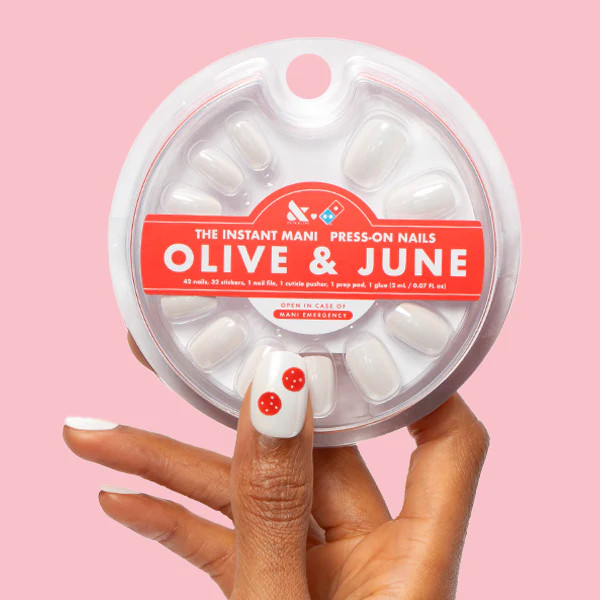 White Chrome - Press-On | Extra Short | Squoval | Olive & June