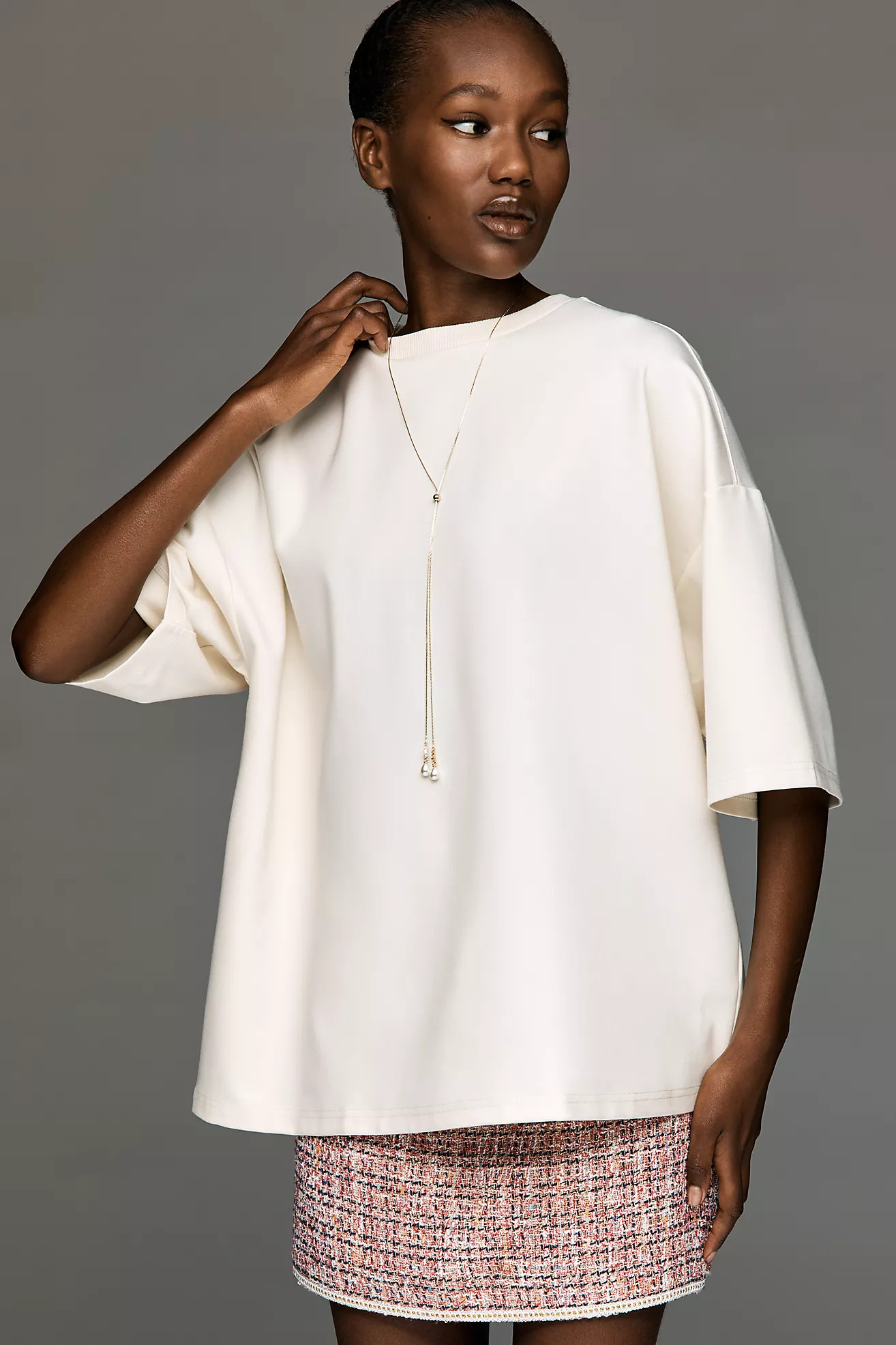 Maeve Structured Boyfriend T-Shirt | Anthropologie (US)