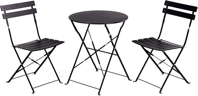 Grand patio Premium Steel Patio Bistro Set, Folding Outdoor Patio Furniture Sets, 3 Piece Patio S... | Amazon (US)