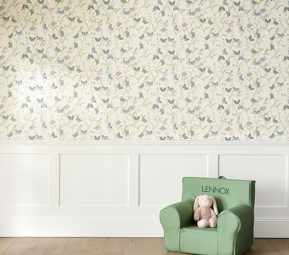 Jordan Connelly Soft Butterfly Wallpaper | Pottery Barn Kids