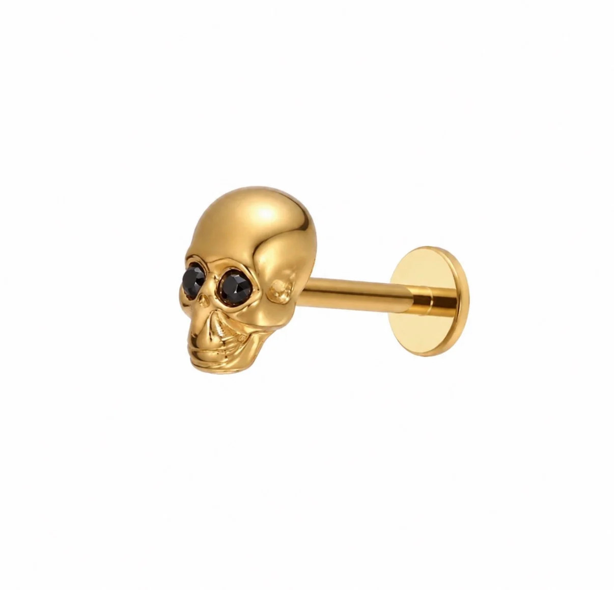 Onyx Skull Flat Back | Pierced by Ash Design