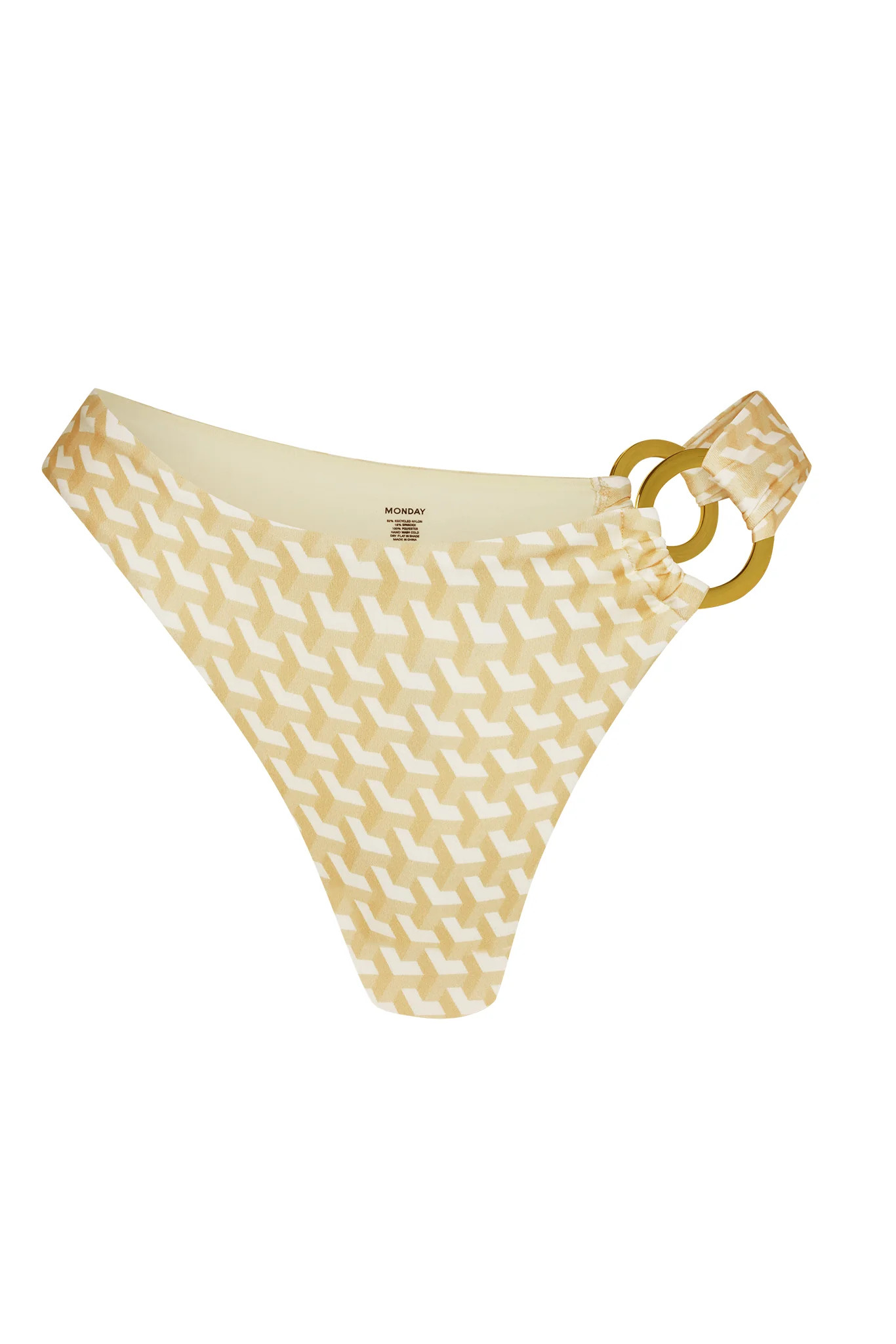 Bronte Bottom - Ivory Geo | Monday Swimwear