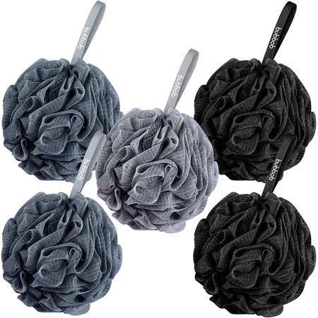Shower Loofah Sponge 5 Pack, Body Wash Scrubber Exfoliator Loofa, Men Women Bathing Accessorie | Walmart (US)