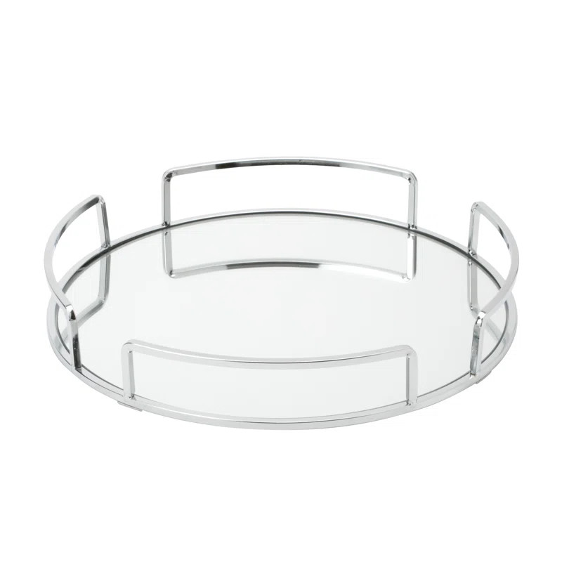 Erela Modern Round Design Mirror Vanity Tray | Wayfair North America