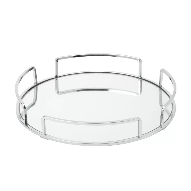 Erela Modern Round Design Mirror Vanity Tray | Wayfair North America