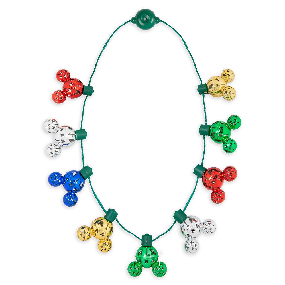 Mickey Mouse Light-Up Holiday Necklace | Disney Store