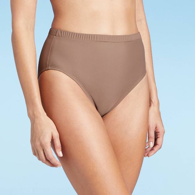 Women's Scrunchie Medium Coverage High Waist Bikini Bottom - Kona Sol™ | Target