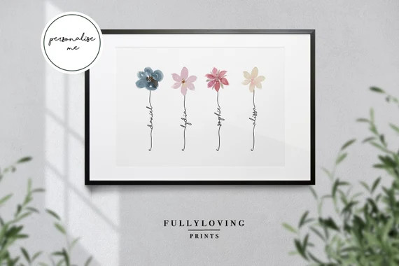 Family Personalised Wellington Print | Wellie Prints | New Home Gift | Wedding | Anniversary | Pe... | Etsy (US)