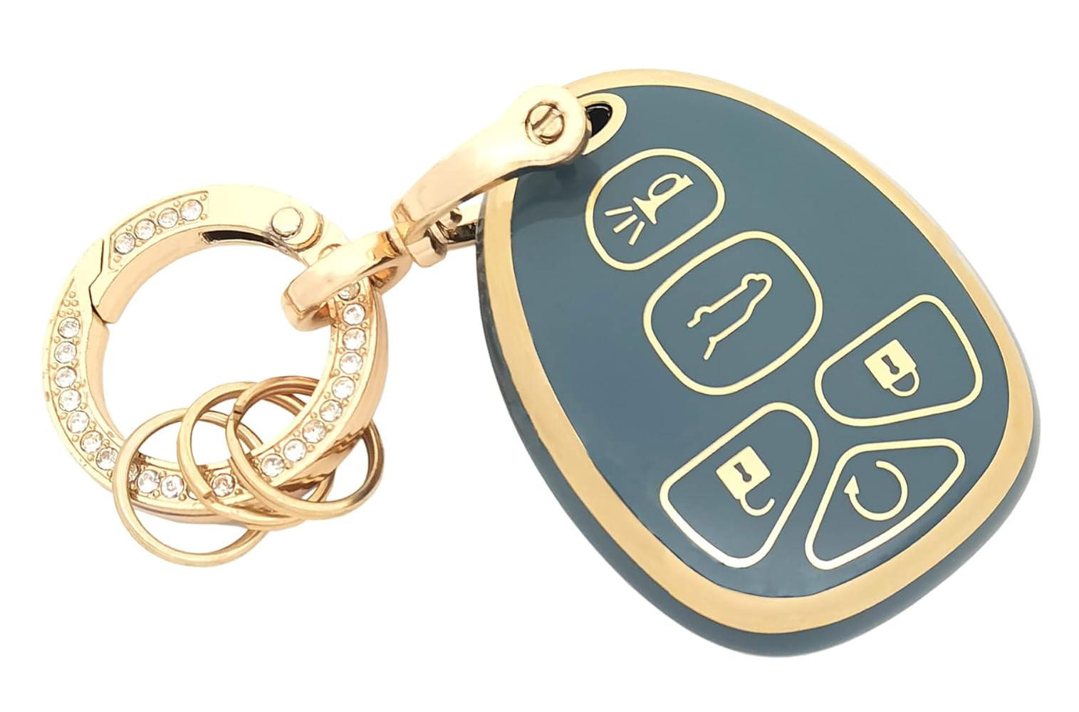 Key Fob Cover Fit for Suburban Tahoe Traverse GMC Acadia Yukon Cadillac Escalade SRX Buick Enclav... | Amazon (US)