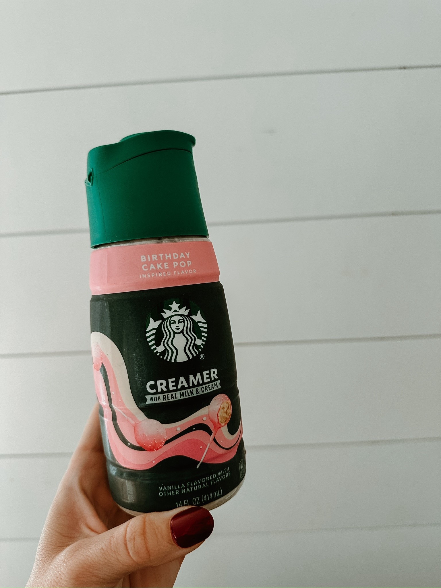Love this Starbucks creamer! If you have a sweet tooth this is the perfect treat! 

Starbucks coffee, Birthday cake pop creamer, Fall Flavors, Morning coffee routine busy mom boy mom TheSavannahK 

#LTKHoliday #LTKSeasonal