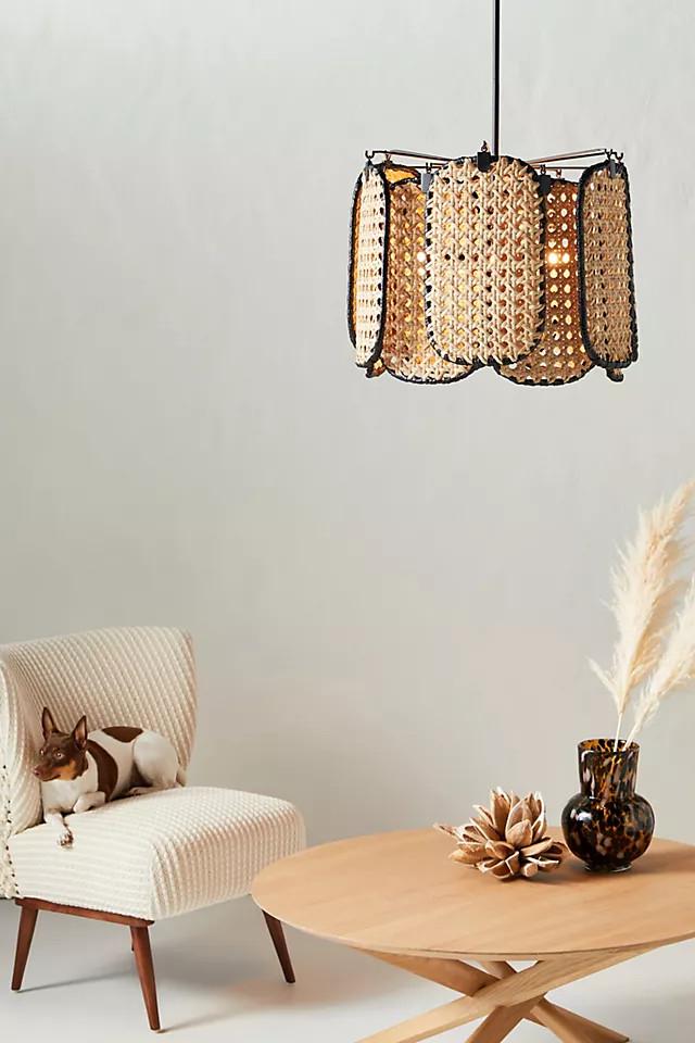 Carys Rattan Chandelier | Anthropologie (US)