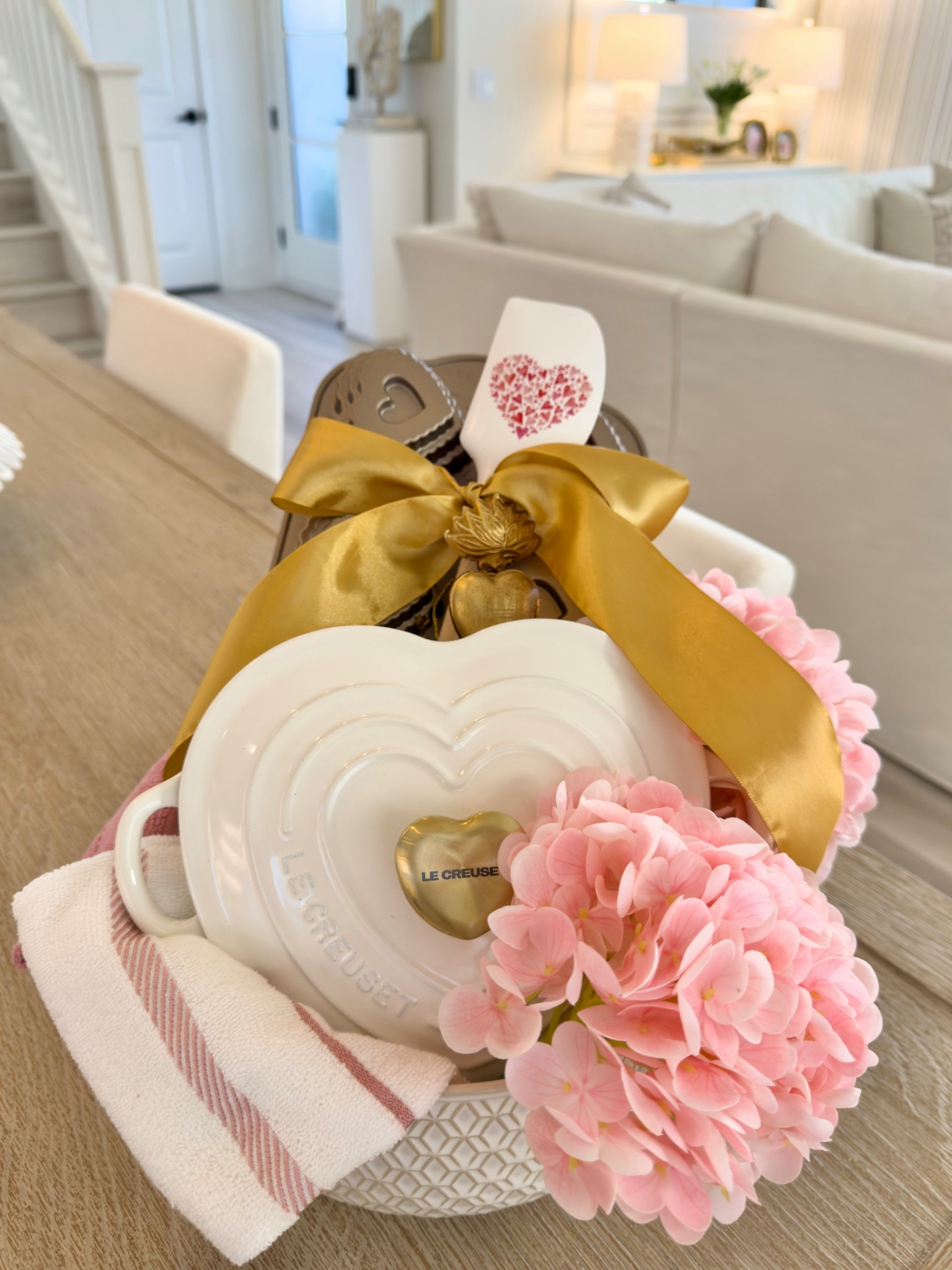 Cutest Valentine’s Day gift basket, full of adorable baking/cooking items that I know my daughter will love! 💕 
#ValentinesDay 


#LTKValentine #LTKHome #LTKSaleAlert