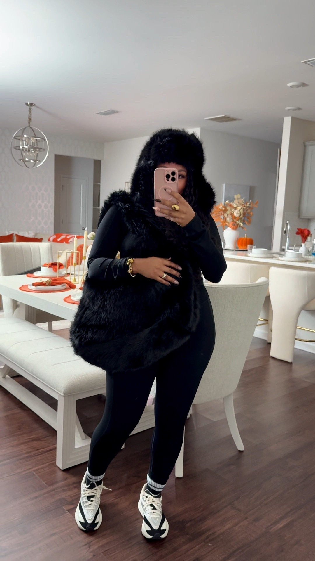 Cozy weather vibes @Fabletics Wearing XXL in the set. The hat & faux fur bag are so fun for the cold weather, thinking cabin, mountain and snow trip. Trust me sign up for the VIP Membership for up to 80%off first order. Special perks & sales for VIP members each month & you can always opt to skip a month.

#LTKgrwm #LTKootd #LTKOver40