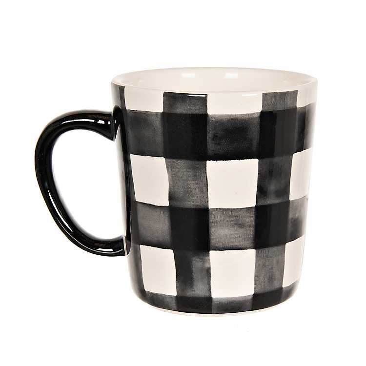 New! Brushed Buffalo Plaid Mugs, Set of 4 | Kirkland's Home