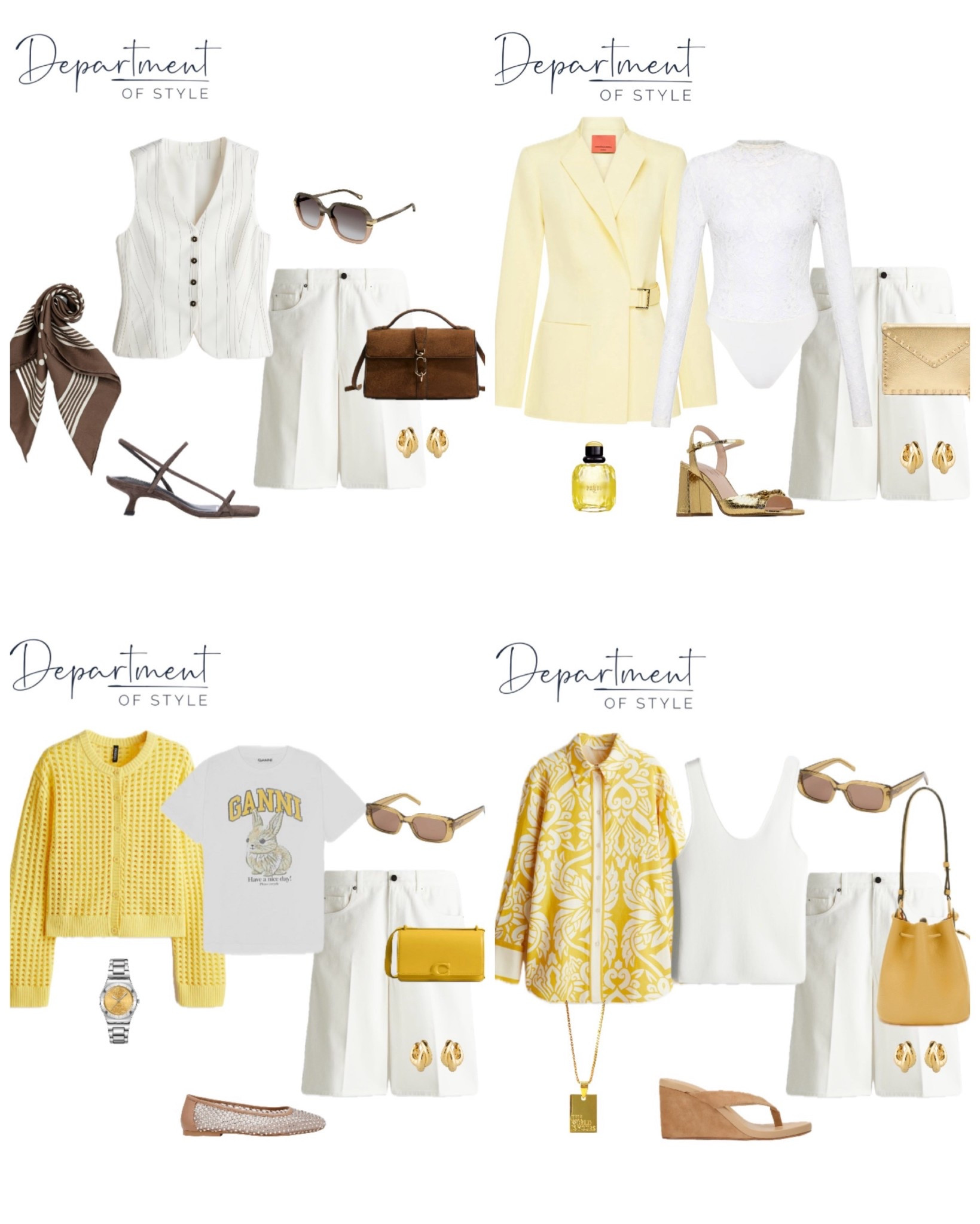 4 great ways to wear white Bermuda Shorts 😎

#LTKstyletip