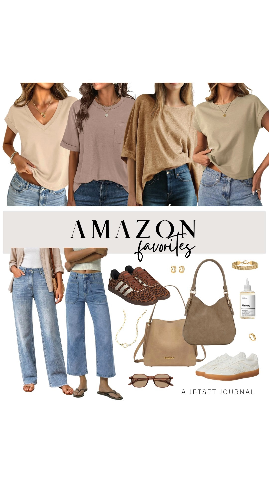 This collection of Amazon Favorites is one of the best! These short-sleeved tops from UNCLECAT and ANRABESS are on-trend these days. Same with GRAPENT wide-leg jeans and these cozy sneakers from Adidas and Madden Girl, which are selling fast. We are also loving this bucket bag from Montana West, SOJOS sunnies, and PAVOI earrings!

#LTKSeasonal #LTKSaleAlert #LTKTravel
 

 