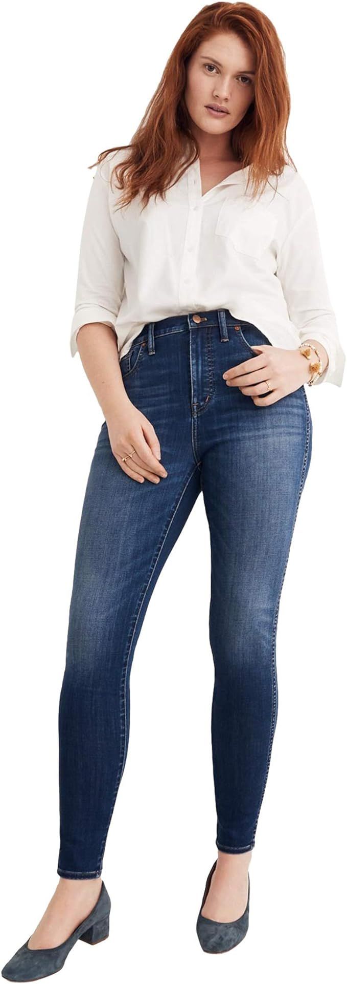 Madewell Tall 10" High-Rise Skinny Jeans in Danny Wash: Tencel™ Denim Edition | Amazon (US)