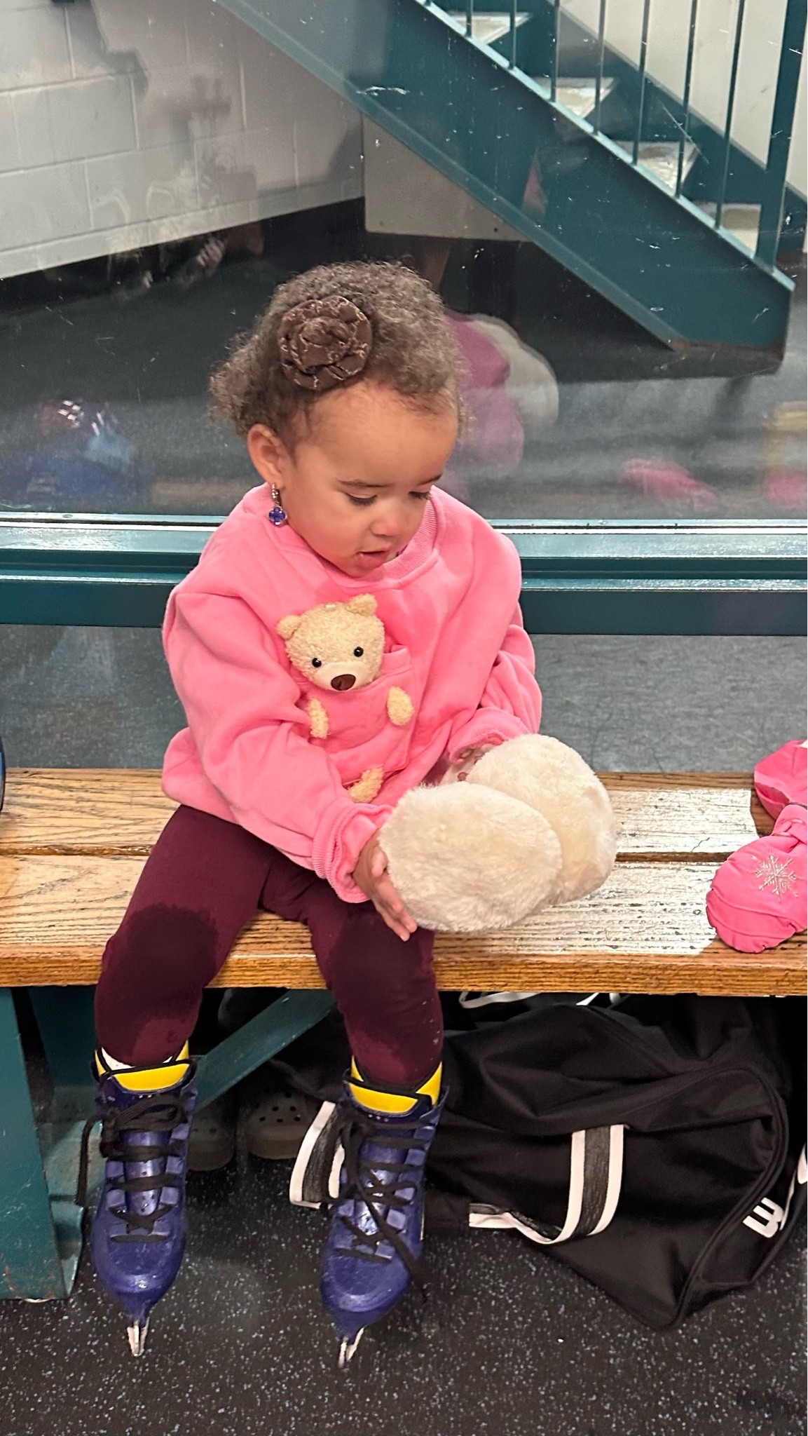 Trying hockey for the first time at 16 months 

ADORABLE 🧸 sweatshirt gifted from Lola + the Boys

#LTKKids #LTKActive #LTKmomlife