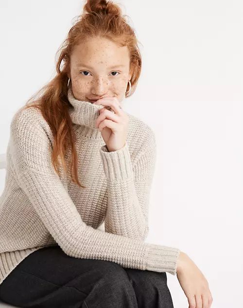 Ribbed Turtleneck Tunic Sweater | Madewell