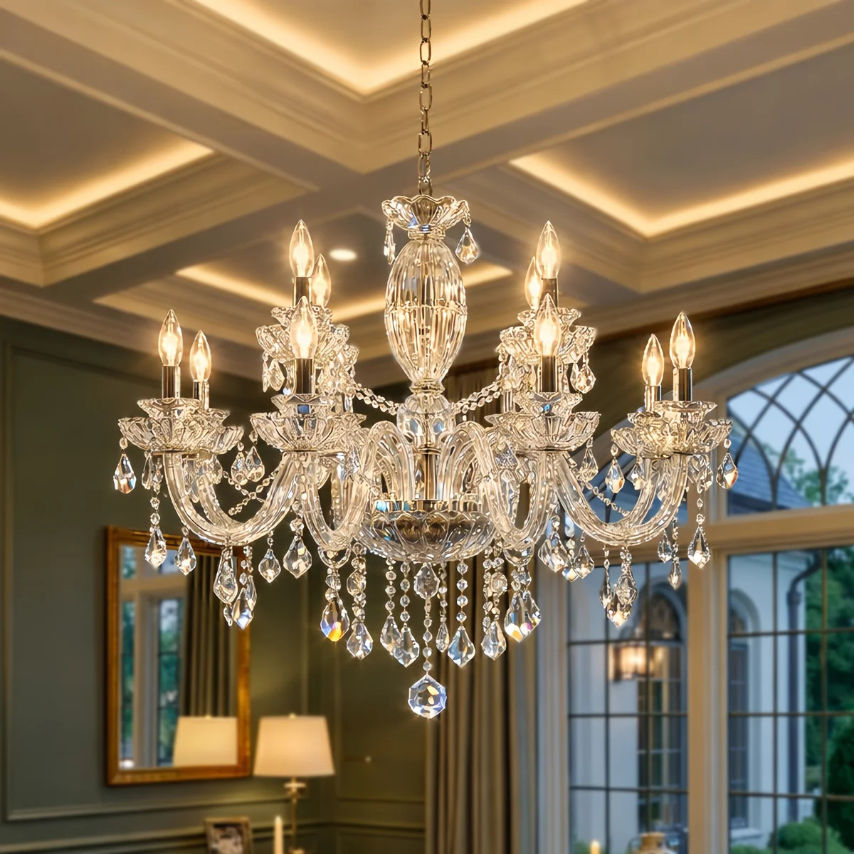 Mondeja 12-Light Crystal Chandelier | Wayfair North America