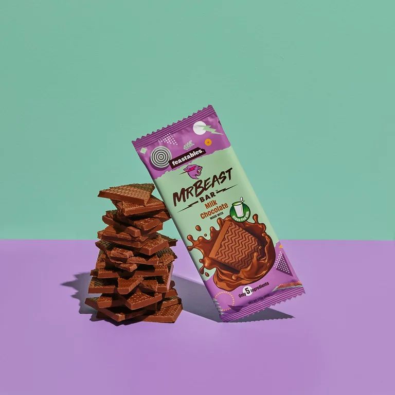 Feastables MrBeast Milk Chocolate Bar, 2.1 oz (60g), 1 bar | Walmart (US)