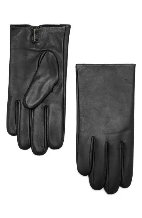 MANGO Leather Gloves in Black at Nordstrom, Size X-Large | Nordstrom