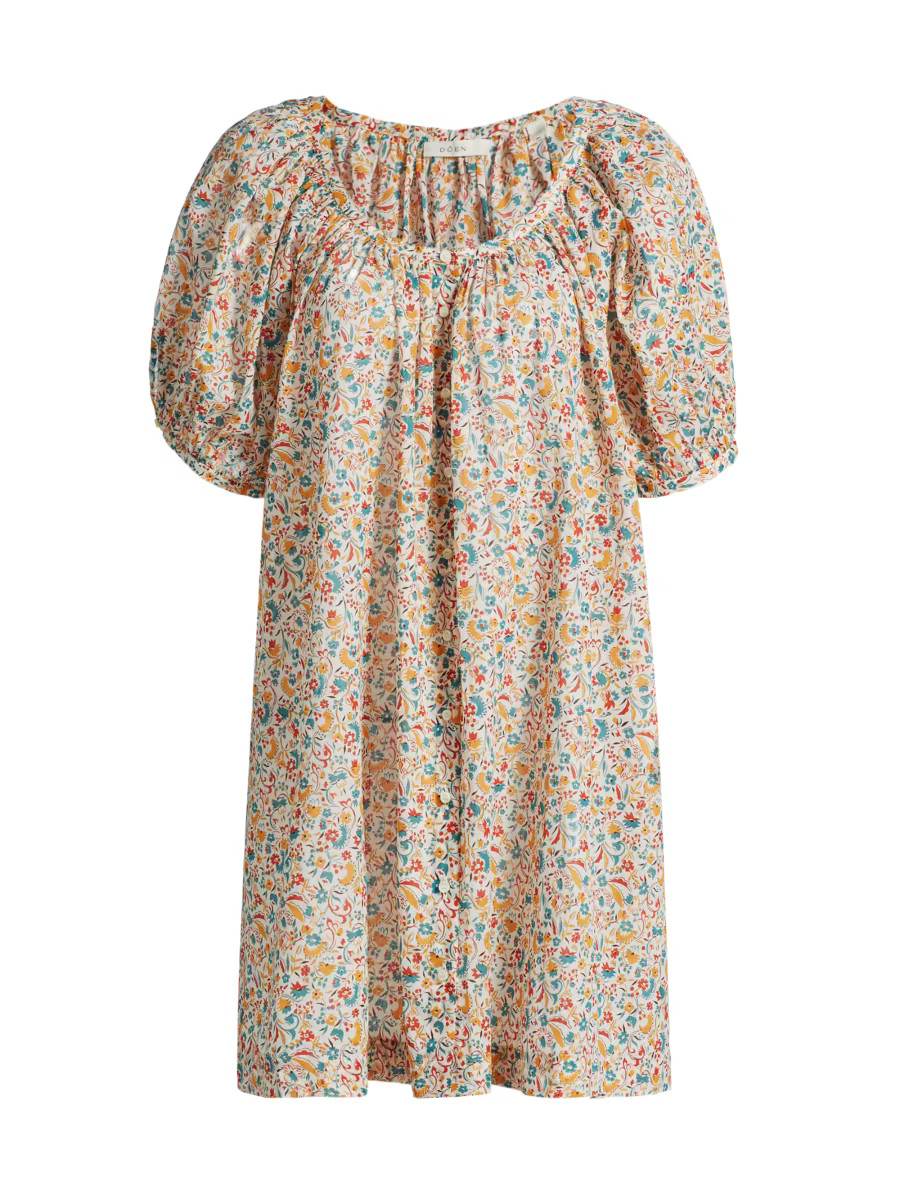 Josette Floral Cotton Shift Minidress | Saks Fifth Avenue