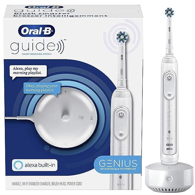 Oral-B Guide, Alexa Built-In, Amazon Dash Replenishment Enabled, Electric Toothbrush, White, Smar... | Amazon (US)