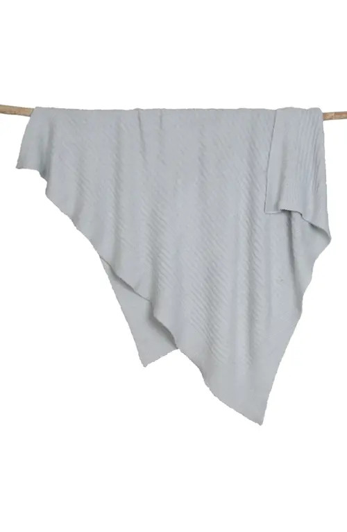 barefoot dreams Ribbed Baby Blanket in Blue at Nordstrom | Nordstrom