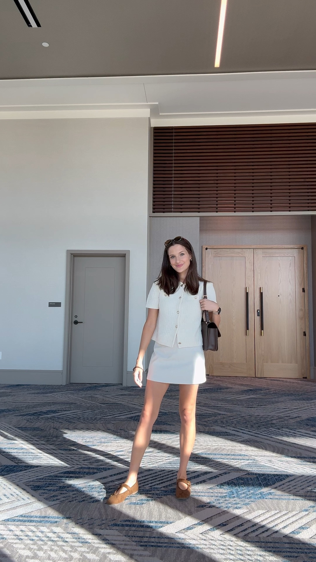 Ltk con outfit day 2!!
Top & bottom are size XS! 

I absolutely LOVE the purse from Quince too! Real Italian leather at a super affordable price!

The skirt is actually a skort!!

#LTKCon