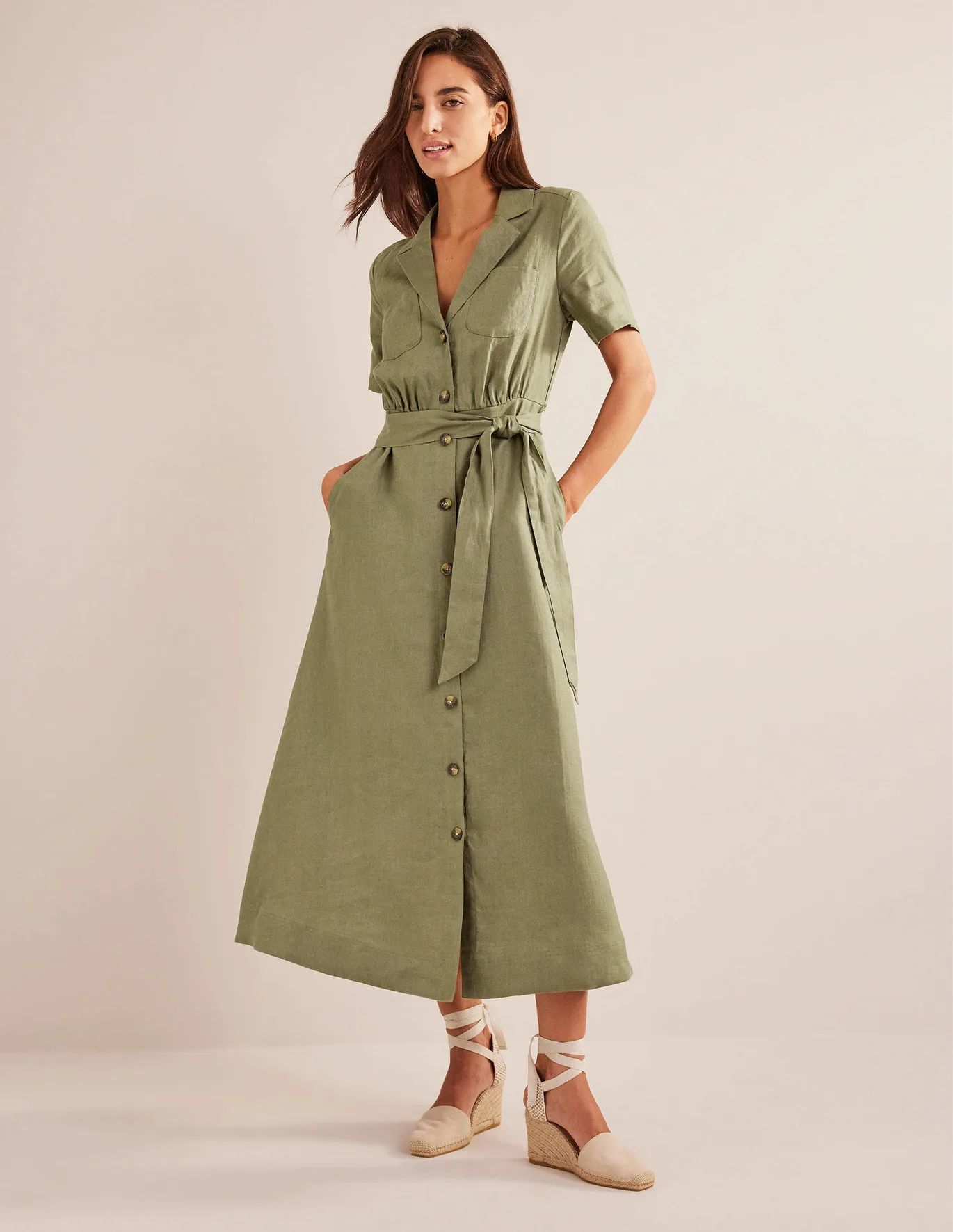 Linen Maxi Shirt Dress | Boden (US)