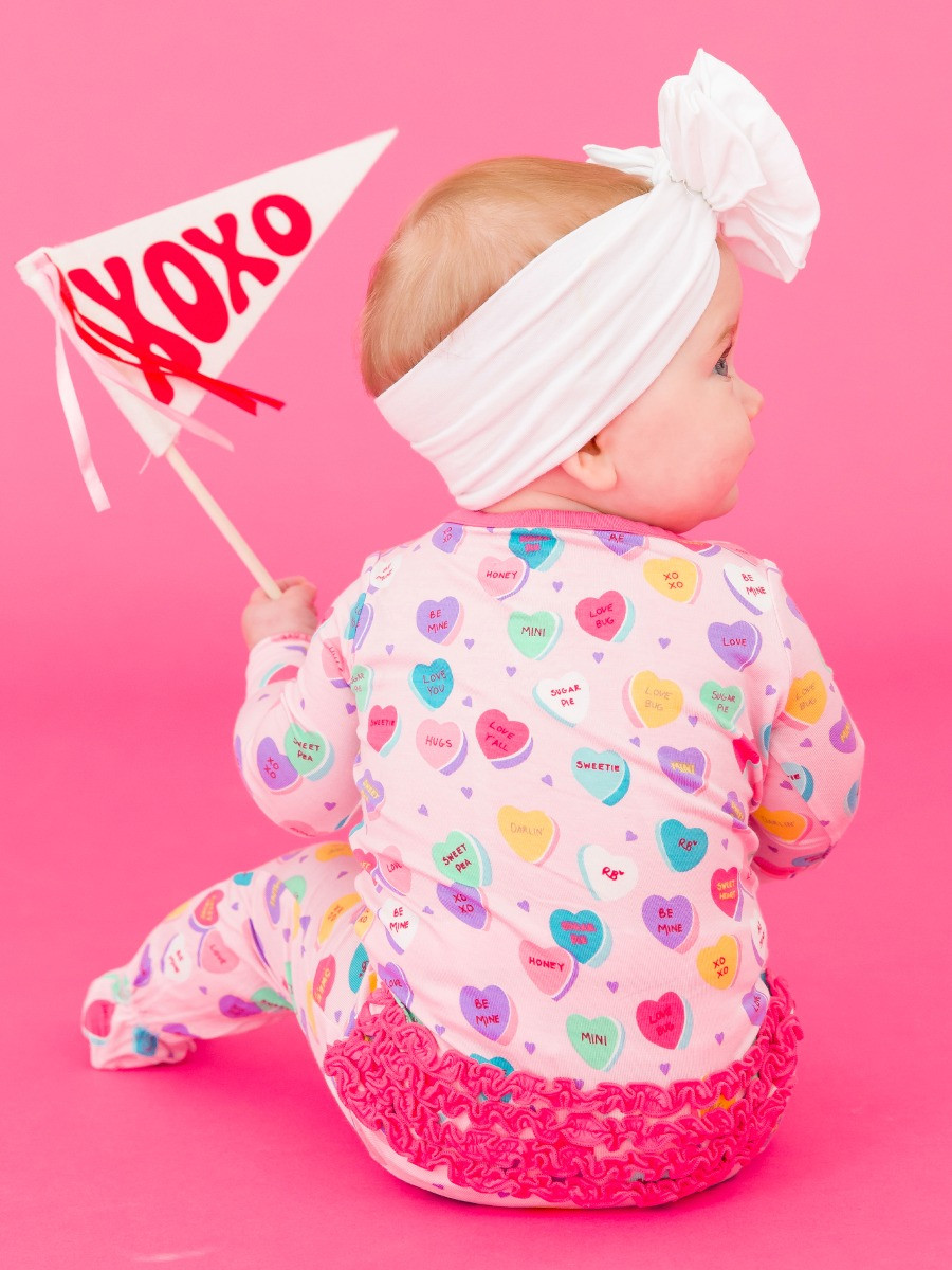 Ruffle One Piece Footie Pajamas | RuffleButts / RuggedButts